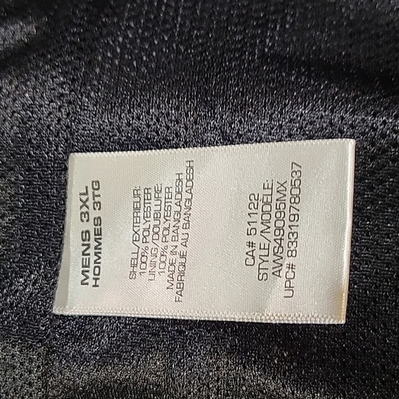 Men's 3XL Athletic Works Spring Jacket - Picture 3 of 4